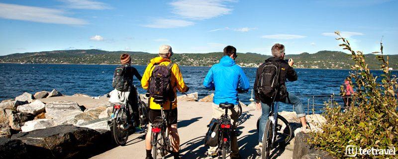 Fiordo de Oslo Fiordos Norugos Viaje en bicicleta viaje en familia