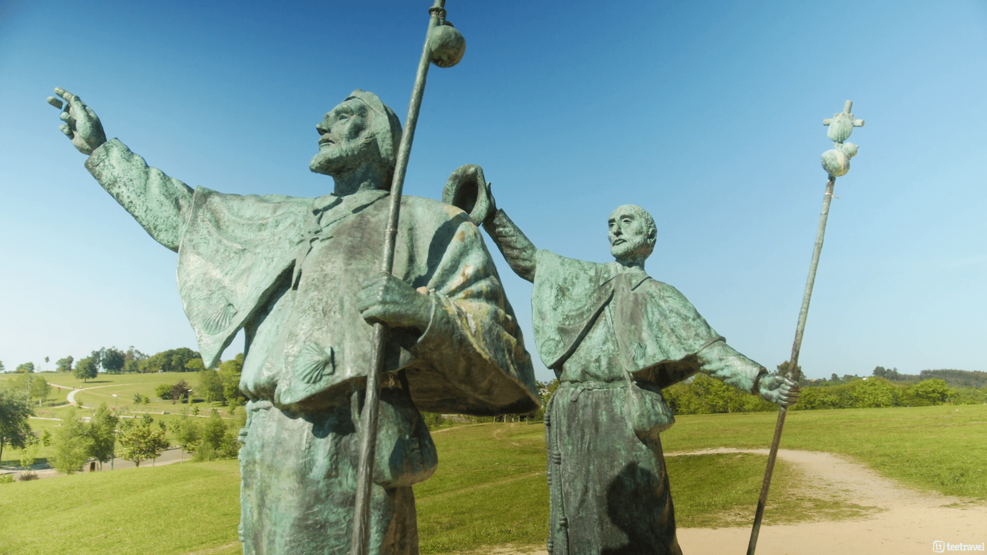 Homenaje al Peregrino en Monte do Gozo en Santiago de Compostela