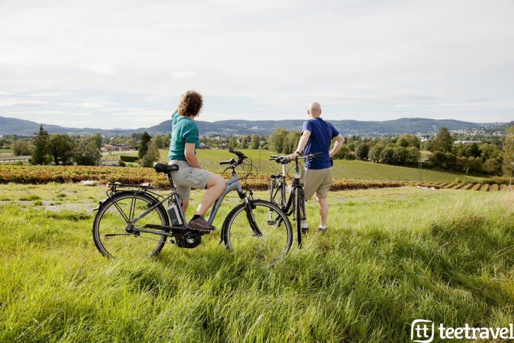 Fiordos Noruegos Ciudad de Drammen Viaje en Bicicleta