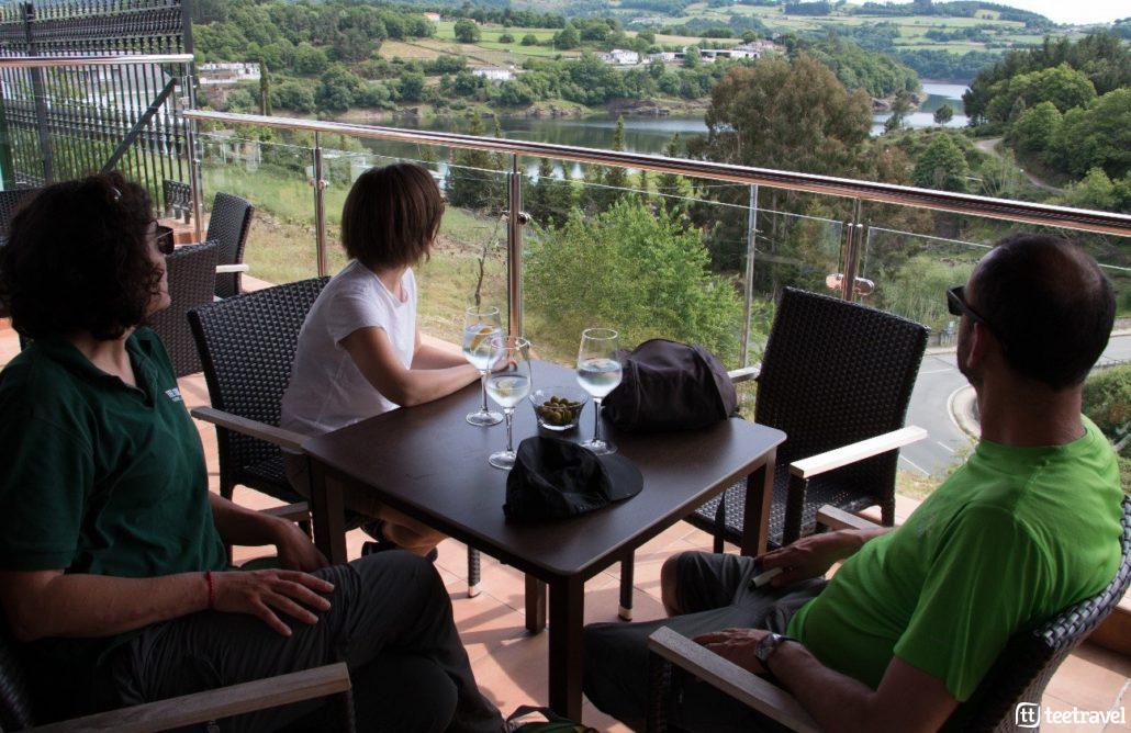 Momento de relax en el Camino de Santiago
