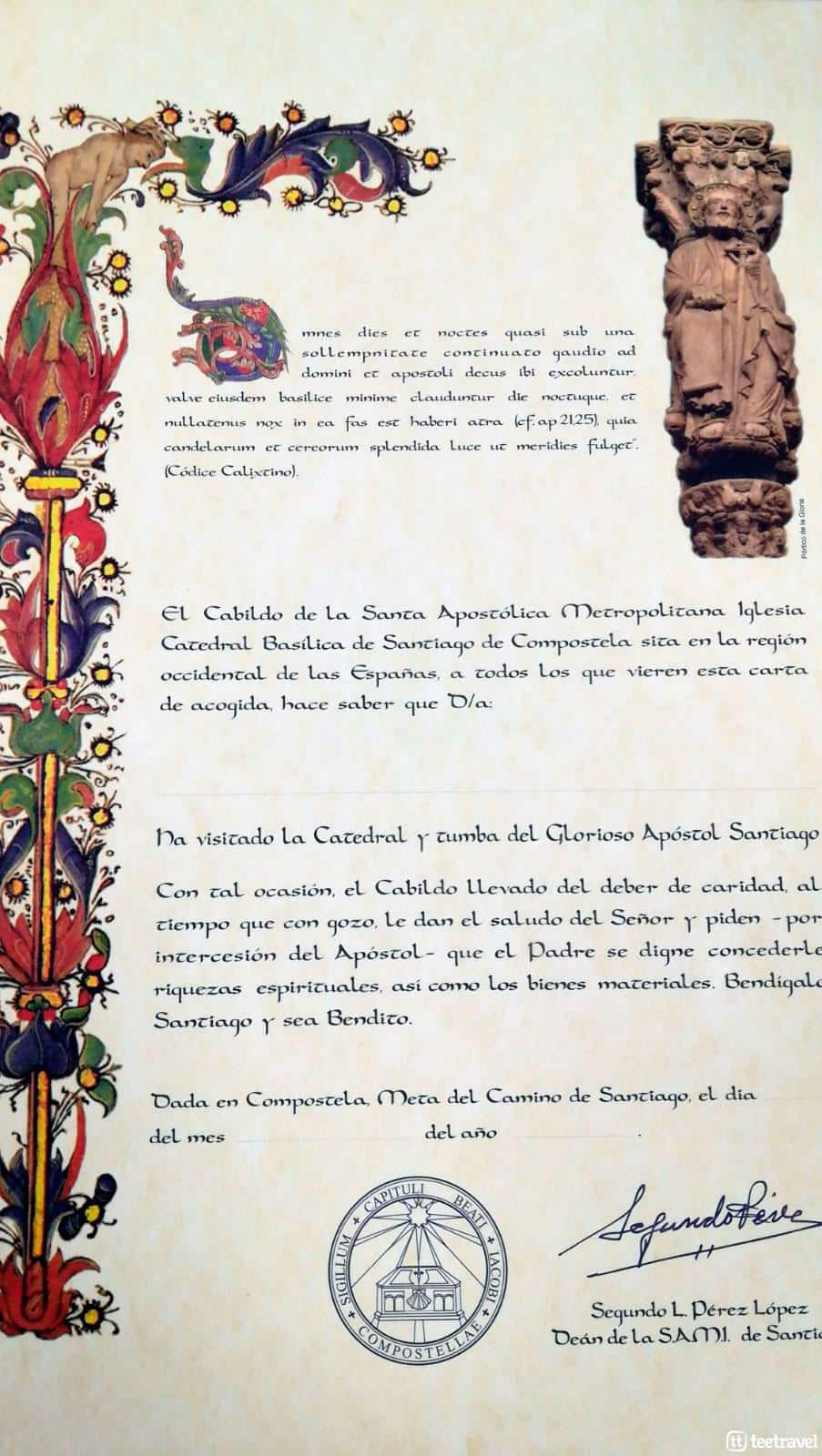 Certificado de visita