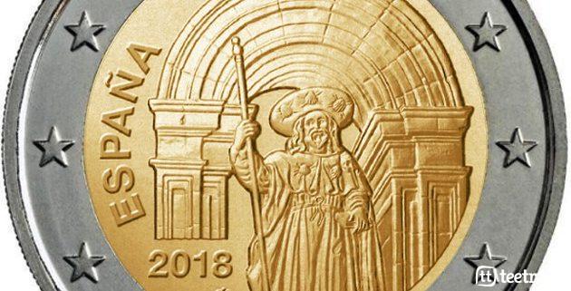 Moneda de dos euros en honor al Camino de Santiago