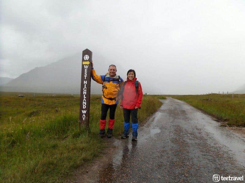 Vestimenta adecuada para el West Highland Way