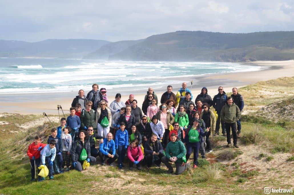 Cómo ser un ecoperegrino- Foto de los participantes en la segunda edición de Camino Clean