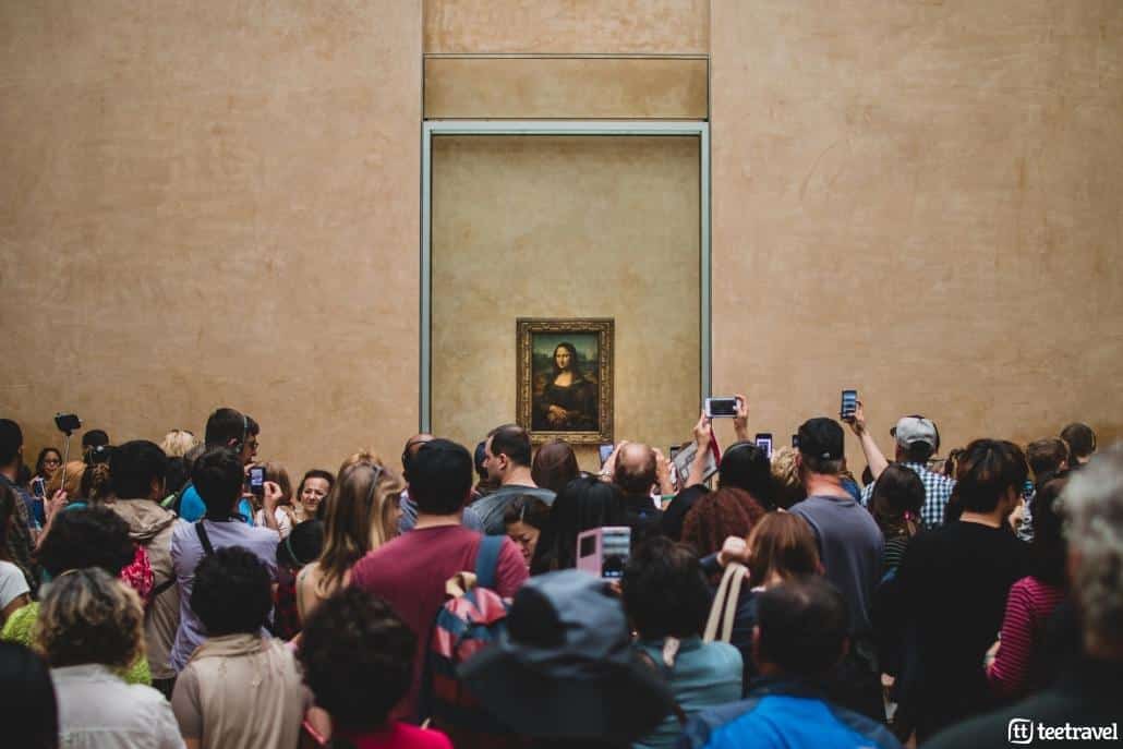Avenue Verte: París y Londres en un mismo viaje- Cuadro de la Gioconda en el Museo Louvre