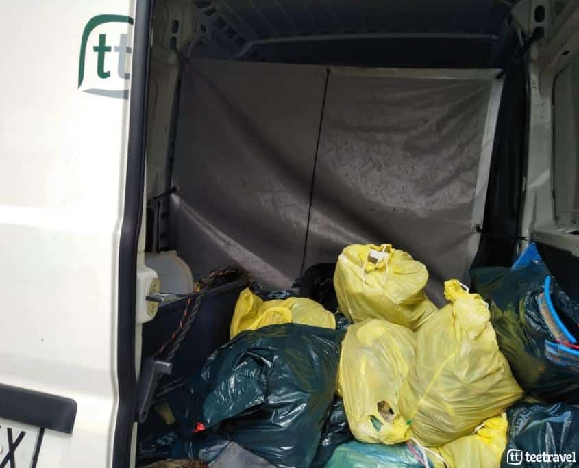 Parte de la basuraleza encontrada en entornos naturales en la Segunda Edición de Camino Clean
