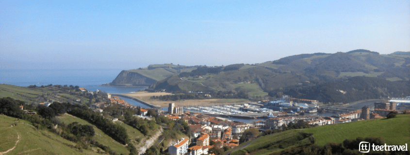 De San Sebastián a Bilbao por el Camino del Norte - vistas de Deba y sus acantilados
