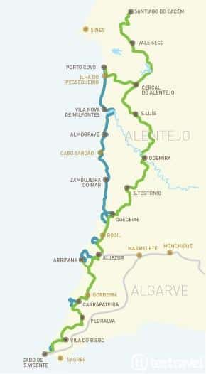 Rota Vicentina y sus dos senderos