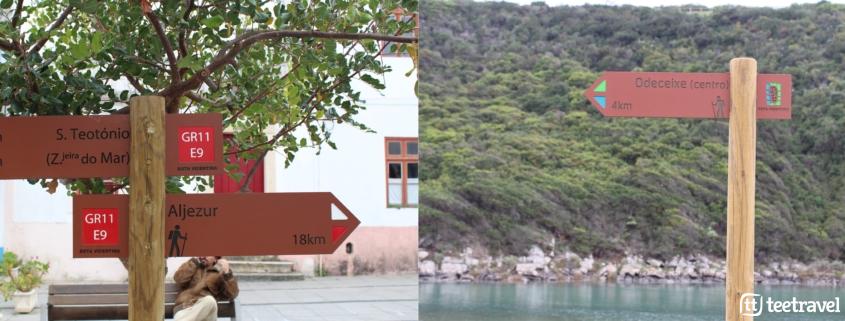 Rota Vicentina y sus dos senderos- señalización