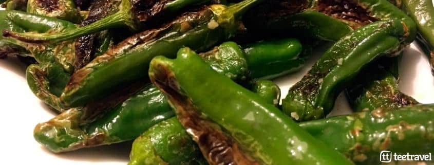 Gastronomía en el Camino Portugués: pimientos de Padrón