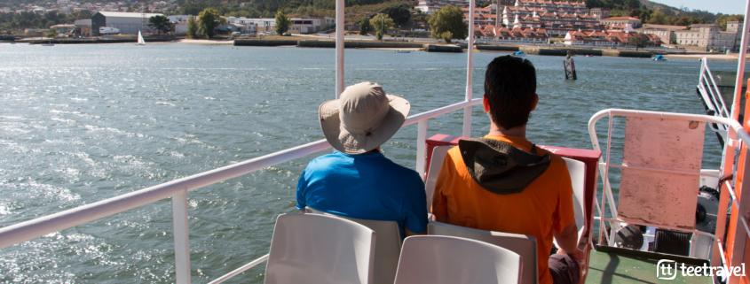 Viaje en grupo en barco y a pie - Ferry que os llevará desde Caminha en Portugal hasta A Guarda en Galicia