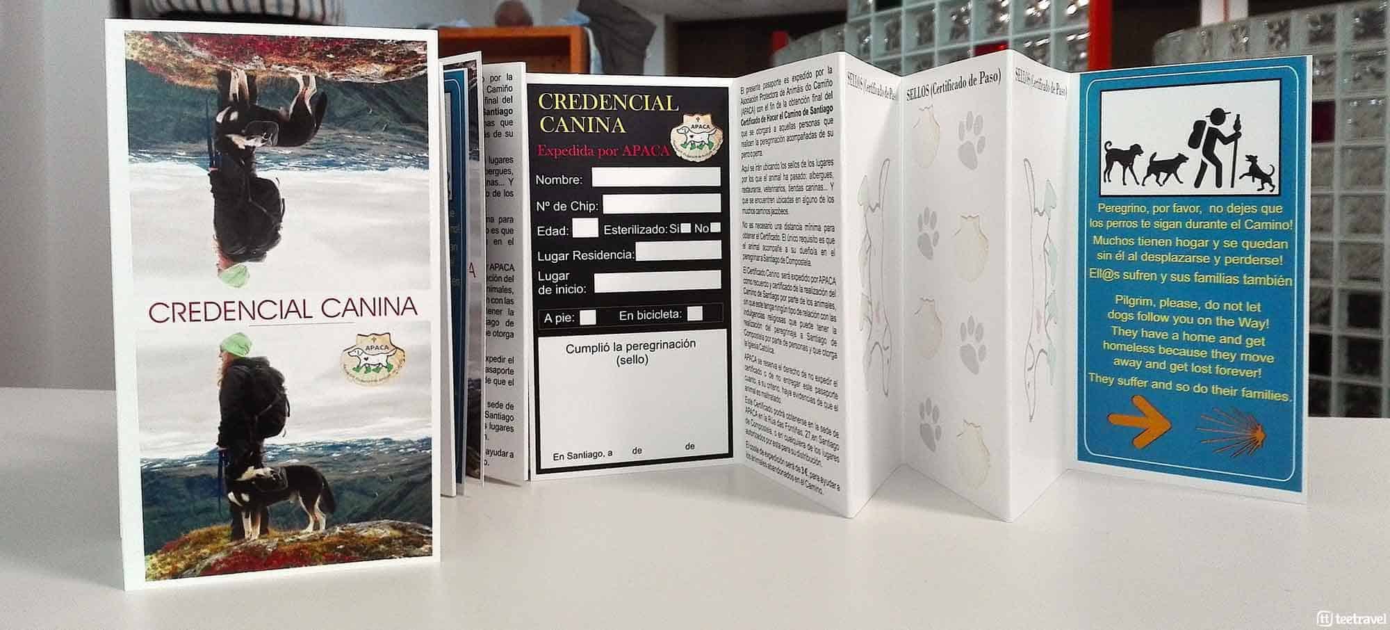 El Camino de Santiago con tu mascota - Credencial canina 2018