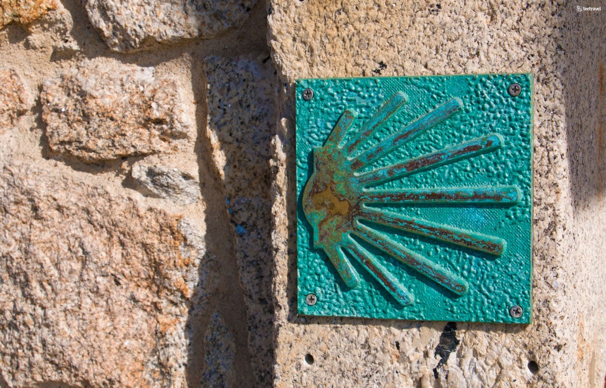 Camino Portugués por la Costa - Señalización "Concha de Vieira"