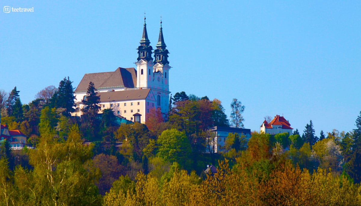 Ruta del Danubio en bici - Pöstlingberg - colina en Linz