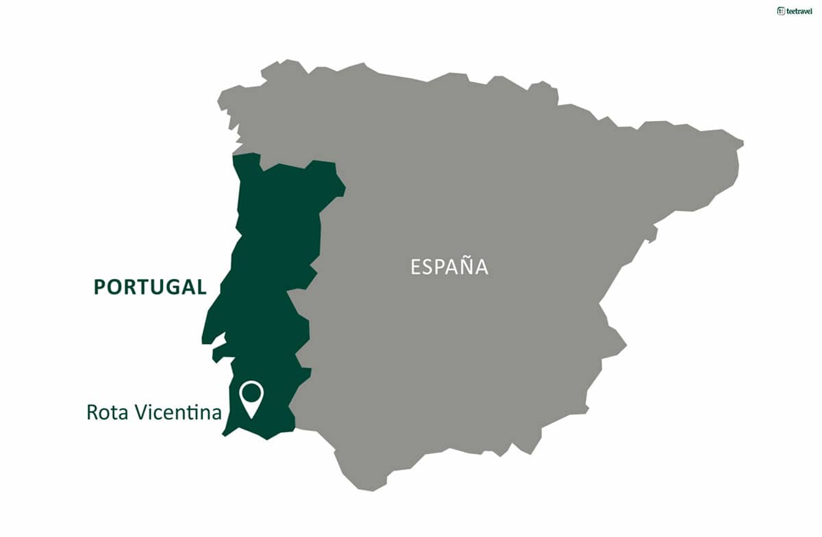 Rota Vicentina - Mapa de Situación