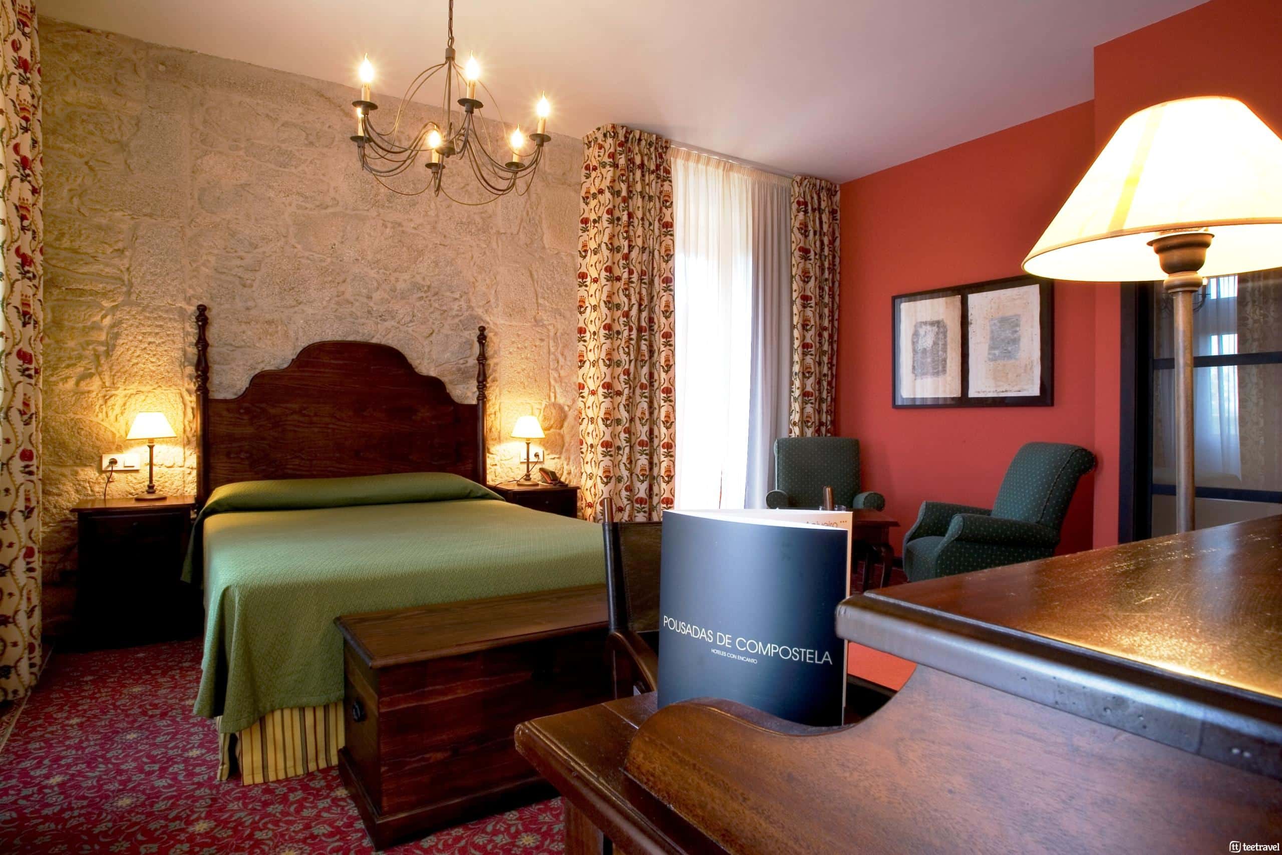 Habitación del Pazo de Lestrove - Camino Portugués