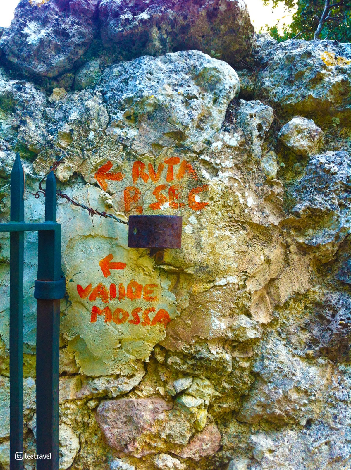 Señalización en la etapa Valldemossa-Deià - GR 221