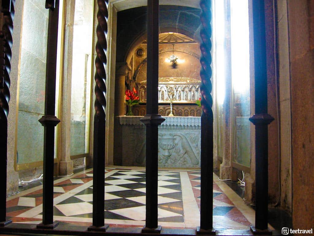 Tumba del Apóstol Santiago en la Catedral de Santiago de Compostela