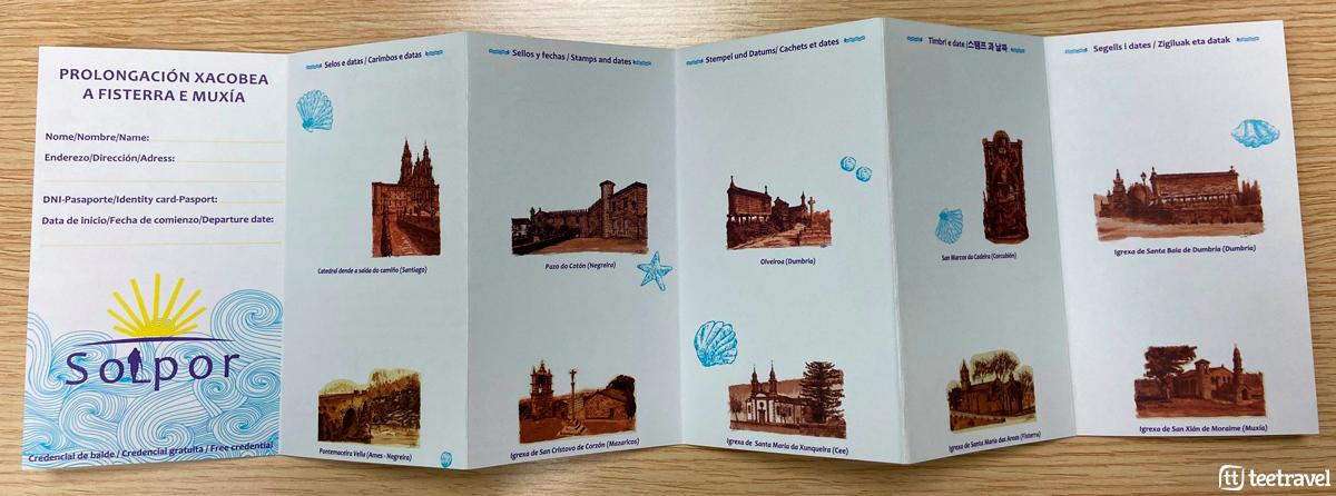 Camino de Fisterra y Muxía - Credencial del Peregrino para la Muxiana