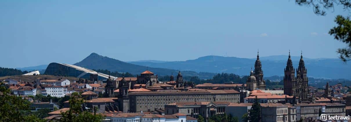 Vistas panorámicas de Santiago de Compostela