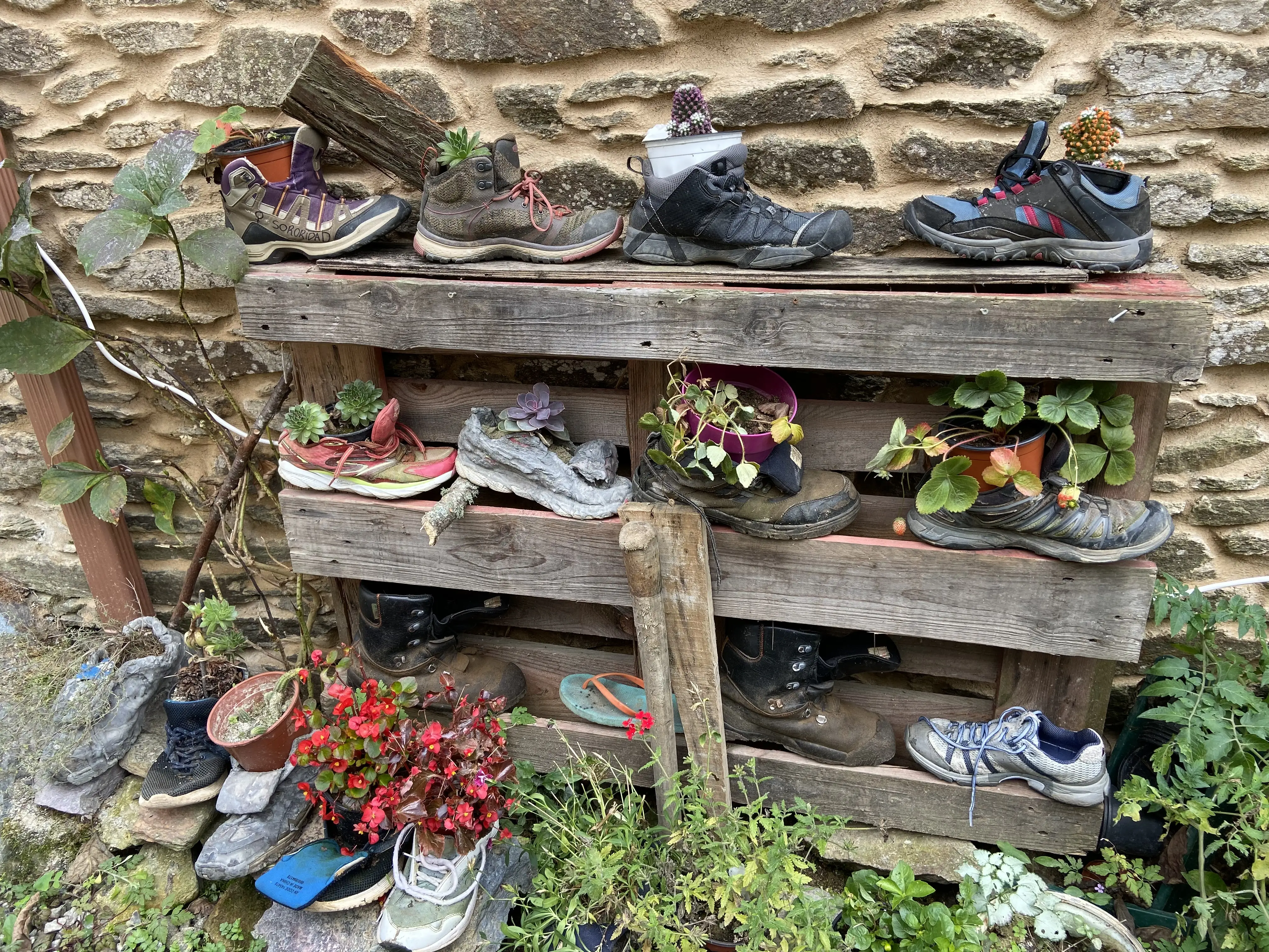 Botas en el Camino de Santiago