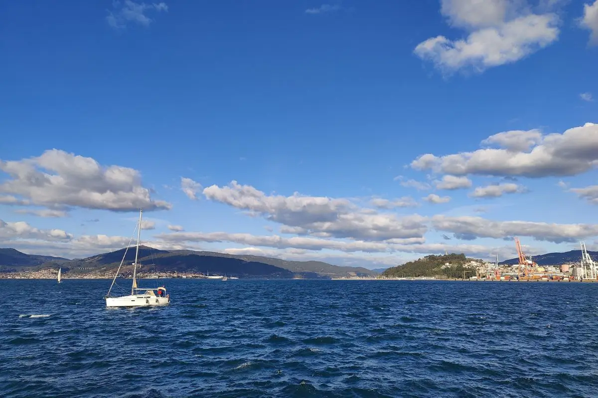 Paisaje de la ría de Vigo