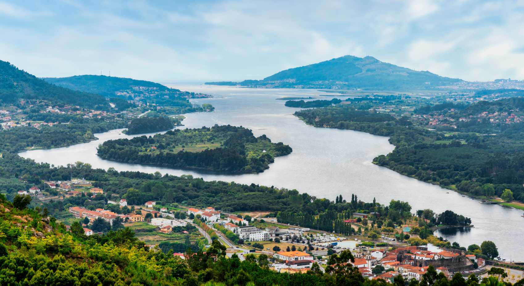 Vista del río Miño en Vila Nova de Cerveira